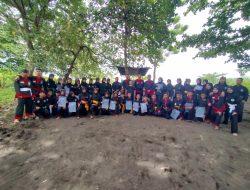 40 Murid Perguruan Silat Cakar Naga Tarsius Daya Laduni Kota Bitung Ikut Ujian Kenaikan Sabuk.