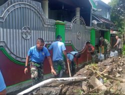 Hari Ke 3 Pasca Banjir Koramil 1310-04 Dimembe Fokus Perbaikan Drainase